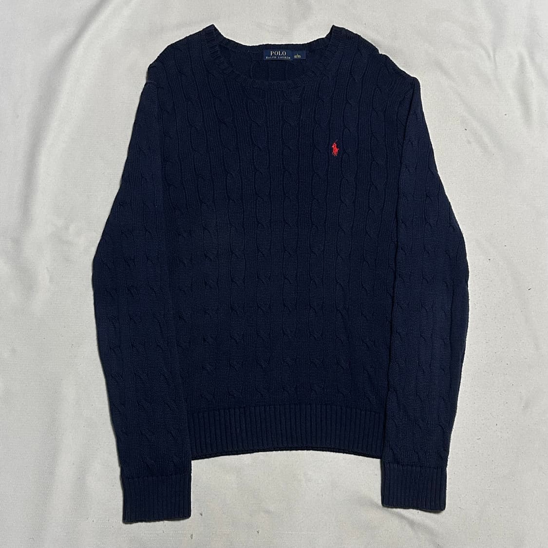 L 폴로랄프로렌 네이비 케이블 니트  상품이미지2