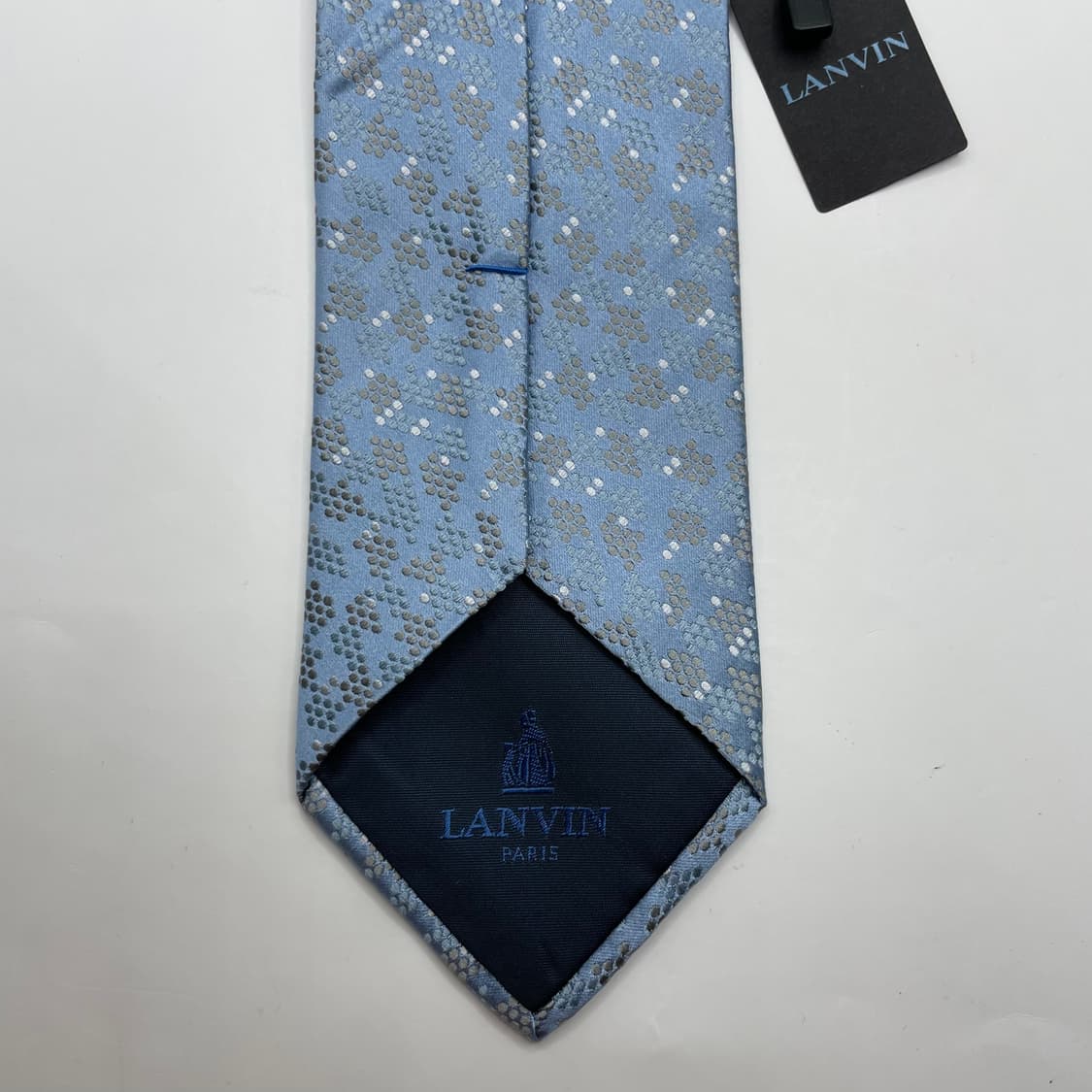 494) (LANVIN) 랑방 패턴 넥타이 미사용 상품이미지4