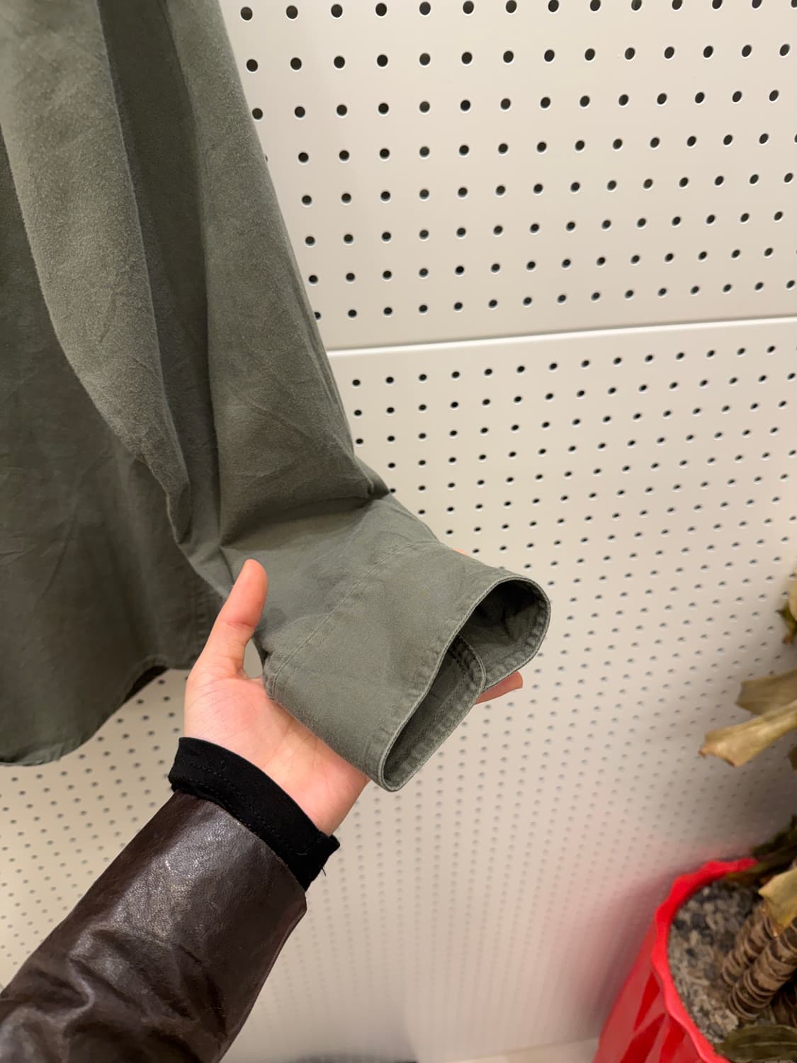 칼하트 카키 원포켓 워크 셔츠 U263 상품이미지3