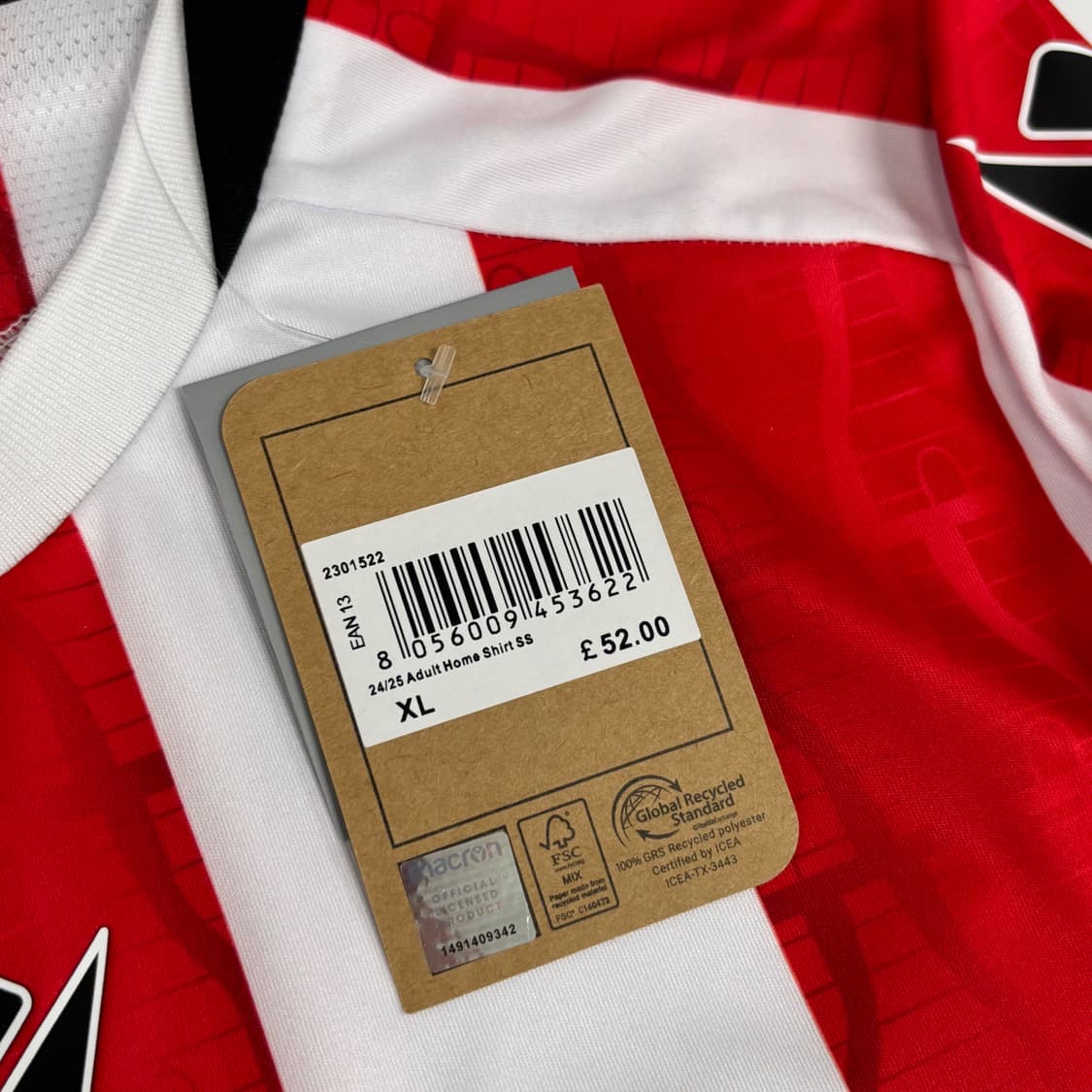 새상품 마크론 24 25 스토크 시티 홈 배준호 유니폼 상품이미지4