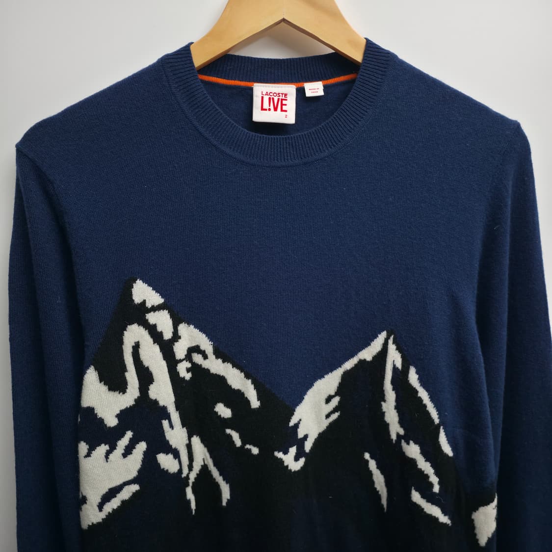[M] 라코스테 라이브 네이비 마운틴 니트 상품이미지2