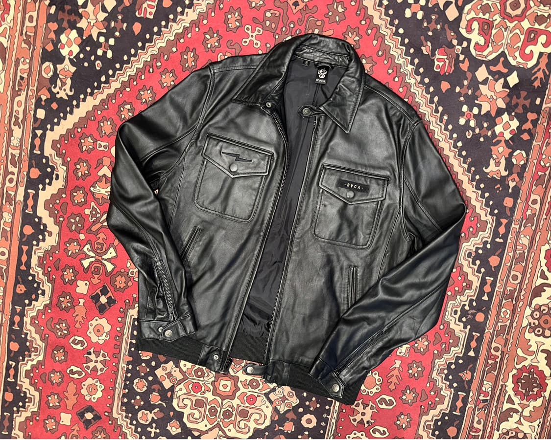( M-L ) 가죽자켓 레더자켓 바이커자켓 빈티지가죽 레이싱자켓 상품이미지5
