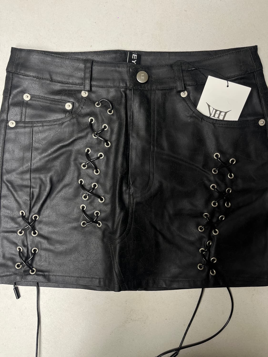 LEEY eyelet mini skirt 상품이미지4