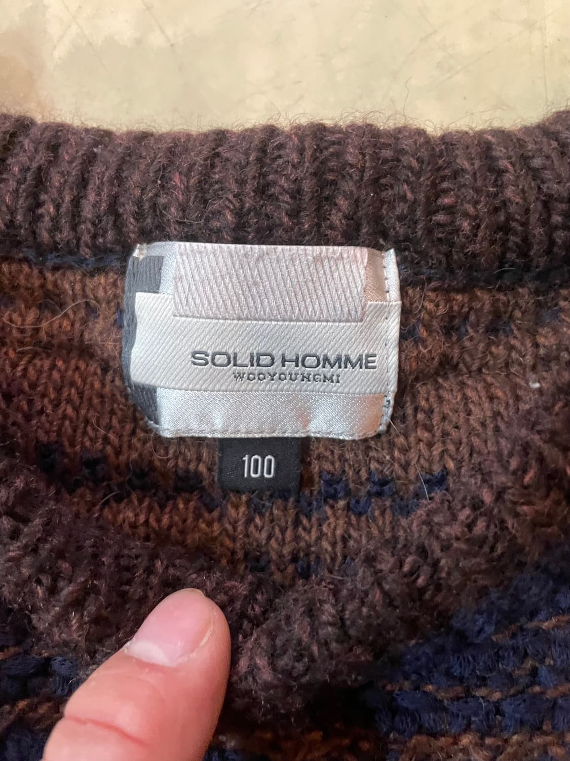 솔리드 옴므 우영미 니트 100 상품이미지4