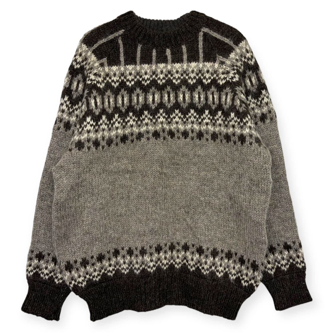 빈티지 노르딕 패턴 니트 티셔츠 상품이미지1