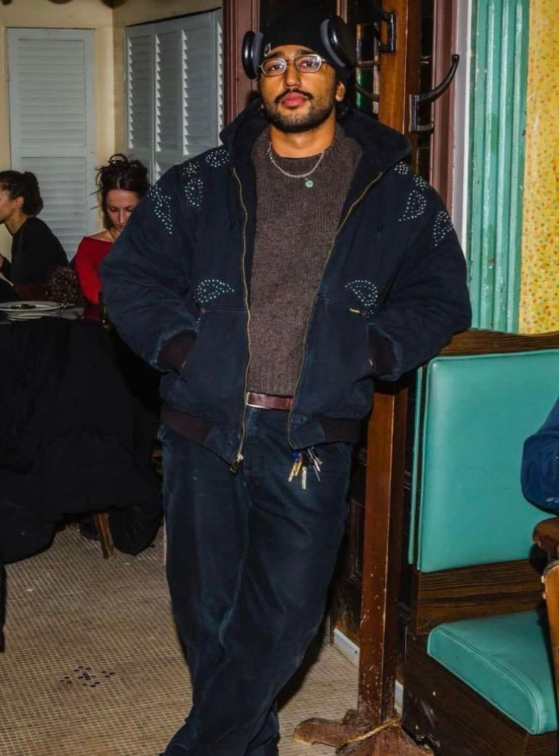 슈프림 페이즐리 스터드 워크자켓 블랙 - 23FW 상품이미지8