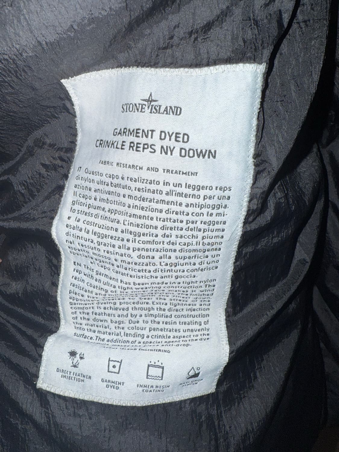 스톤 아일랜드 크링클랩스 패딩 20FW 상품이미지3