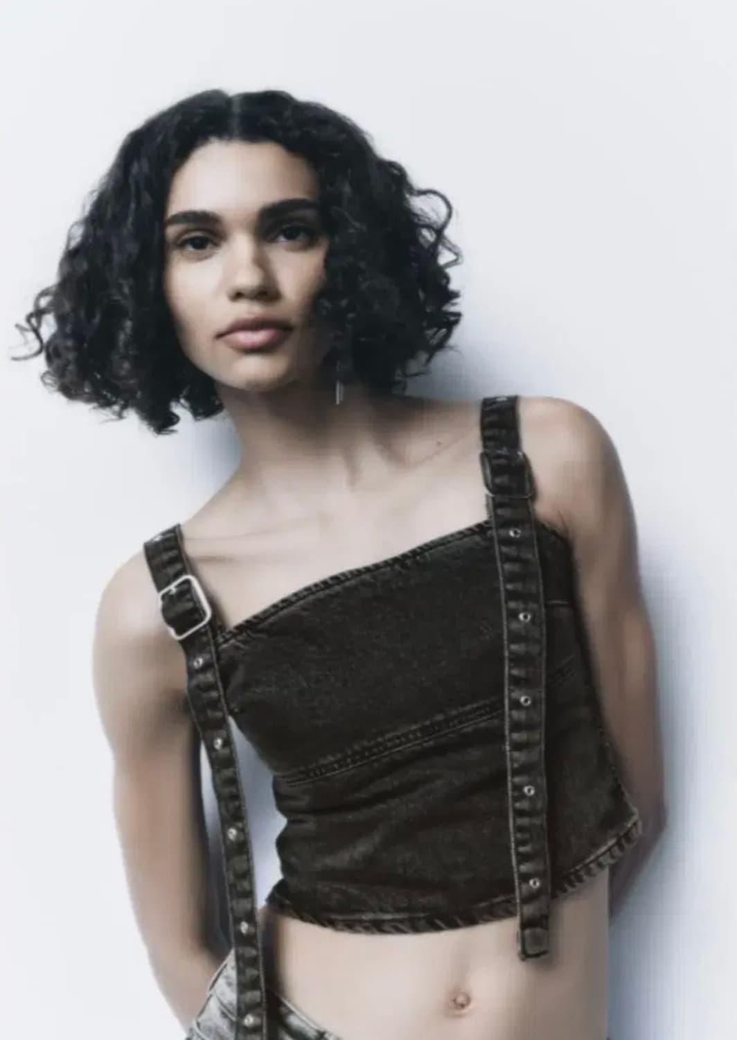 새상품) 자라 데님 버클탑 자라 탑  상품이미지1