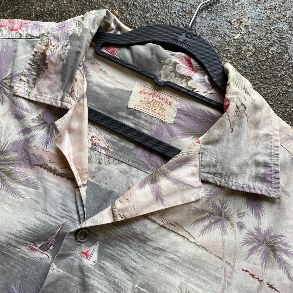 빈티지 하와이안 반팔 셔츠 플라워 패턴 상품이미지2