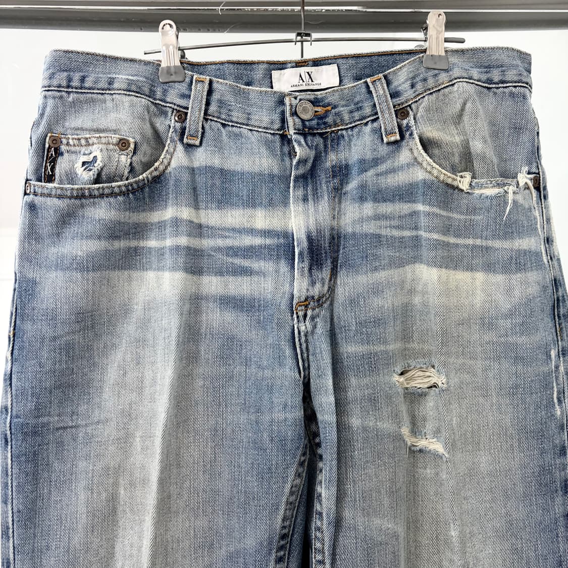 아르마니 익스체인지 데미지 부츠컷 데님 팬츠 상품이미지6