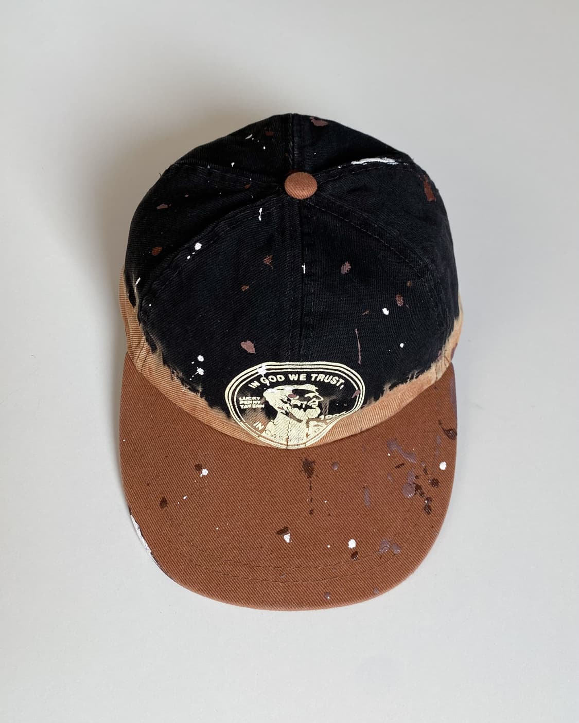 페인팅 투톤 빈티지 볼캡 모자 C 상품이미지1