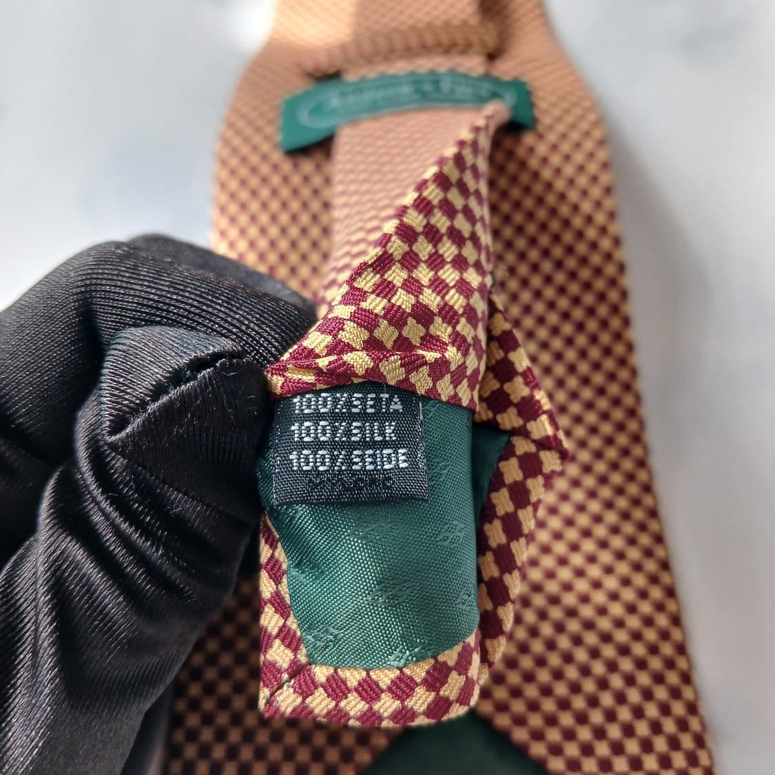 앤드류스타이 실크 브라운 패턴 넥타이 10cm A+등급 E920
 상품이미지9