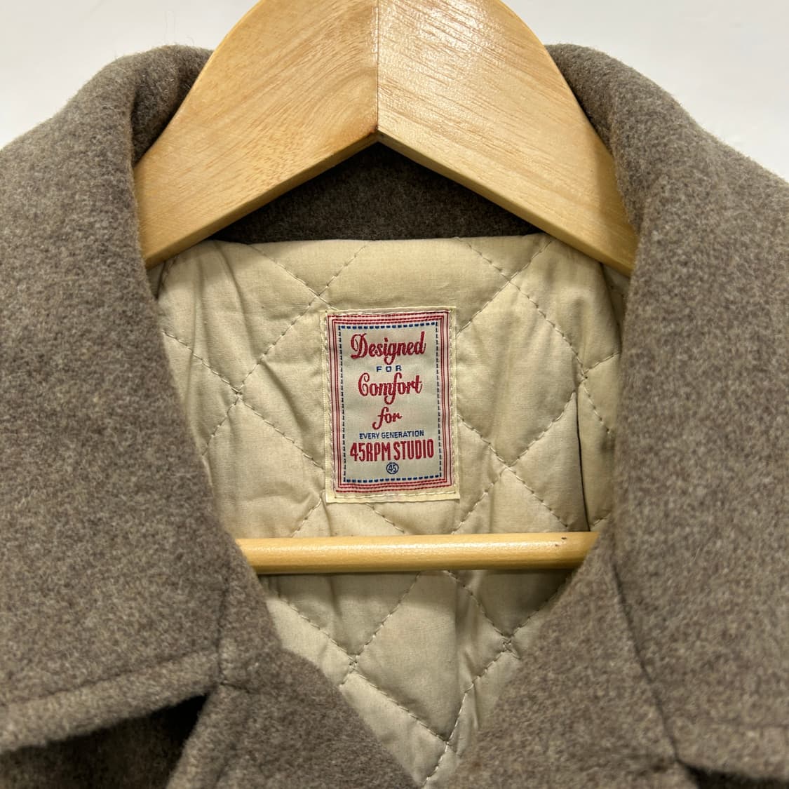 45rpm 베이지 울 숏 코트 상품이미지8