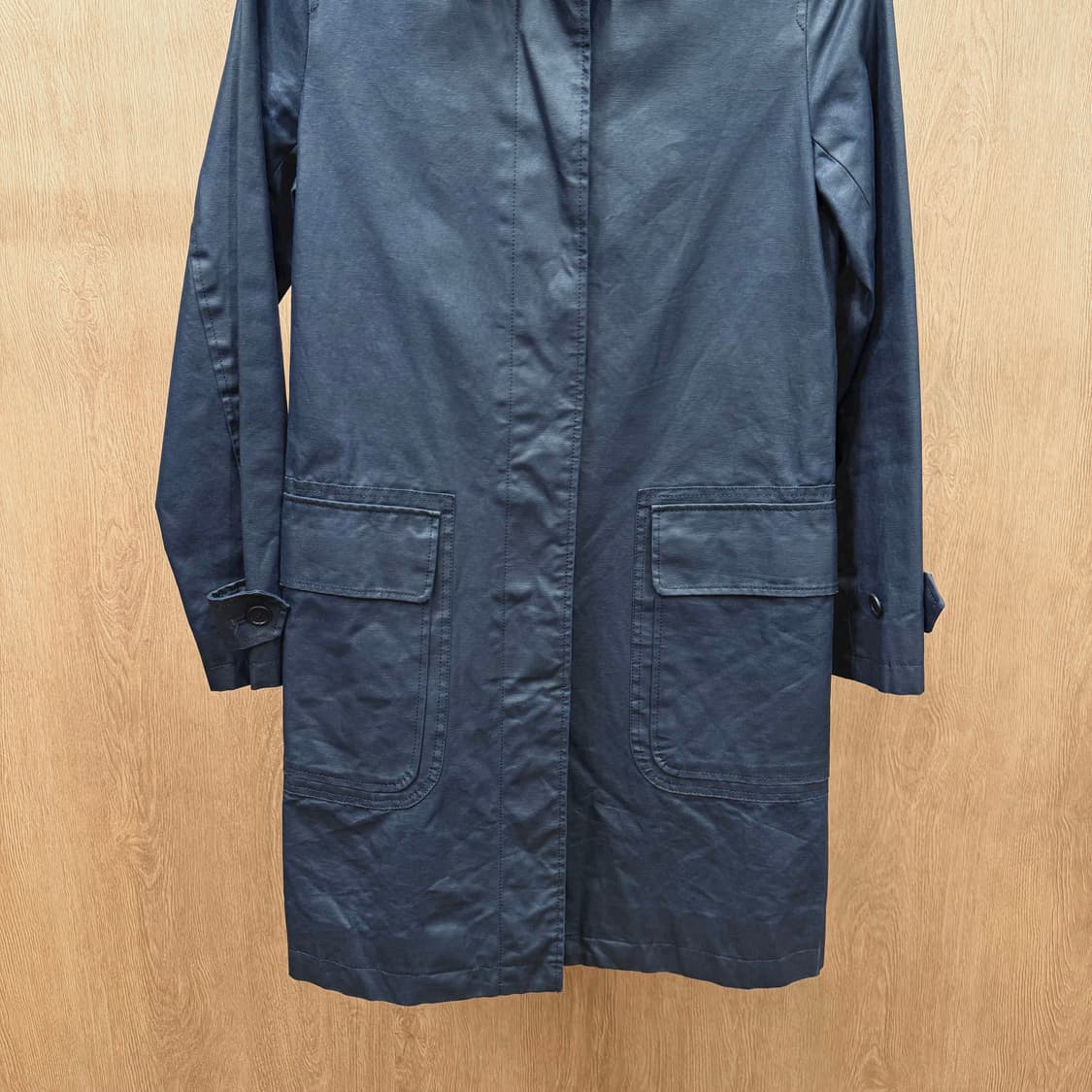 폴스미스 진스 싱글 브레스티드 코트 플라워 패턴 안감 포켓 디테일 네이비 상품이미지5