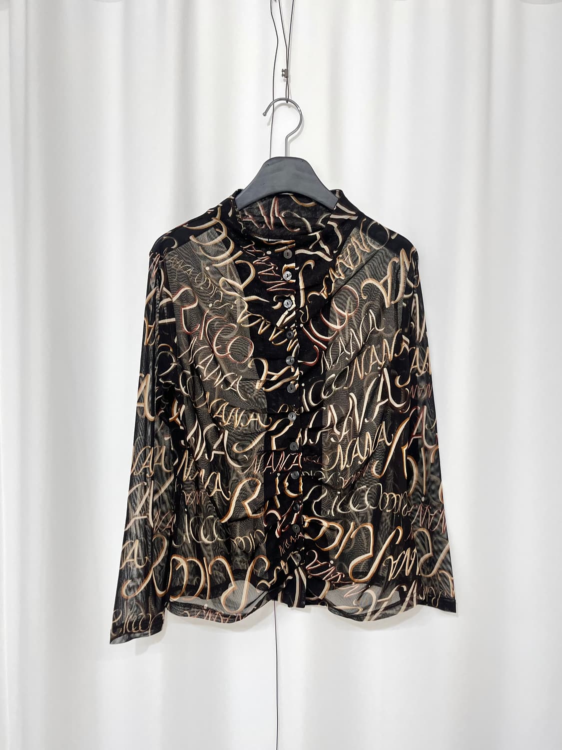 vintage see through shirt 상품이미지1
