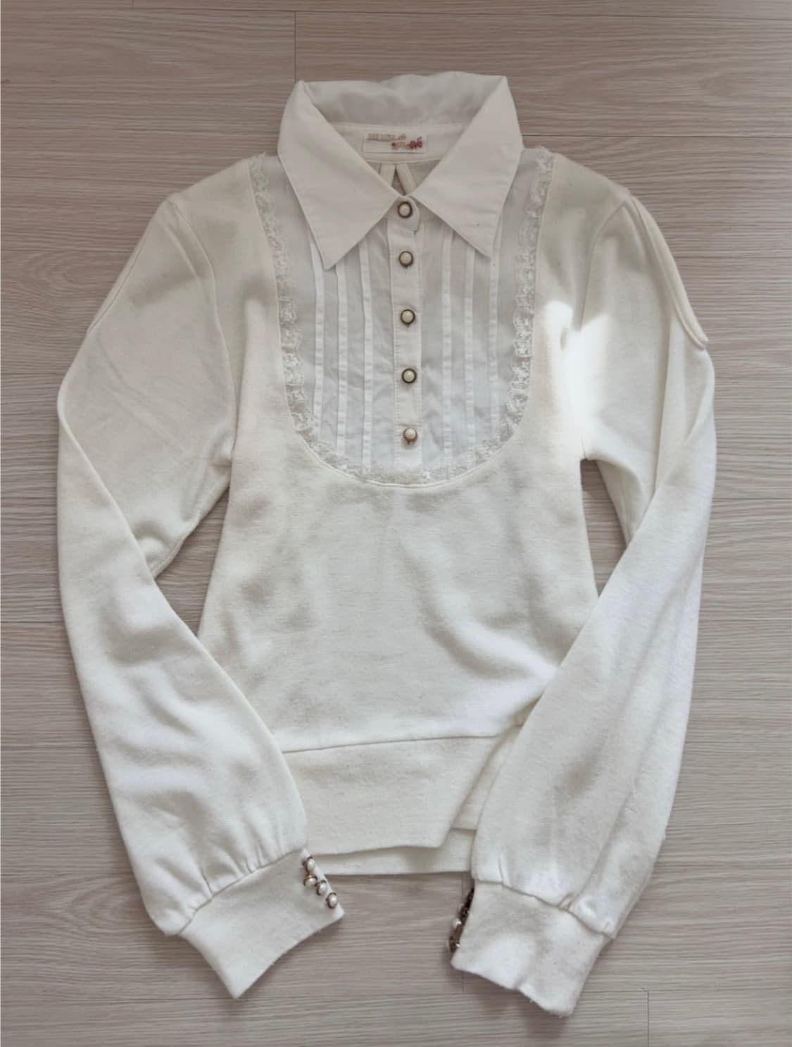 교환) 리즈리사 엑시즈팜 도트 탑 블라우스 셔츠 짜잔씨 히메갸루 라떼갸루 상품이미지3