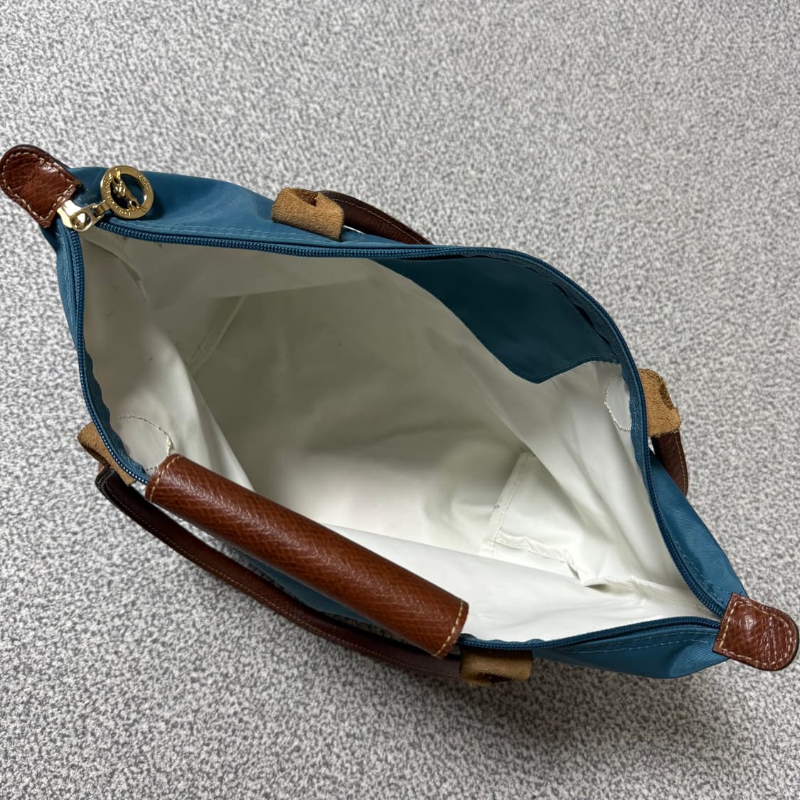 롱샴 르 플리아쥬 오리지널 토트백 코발트 블루 상품이미지9