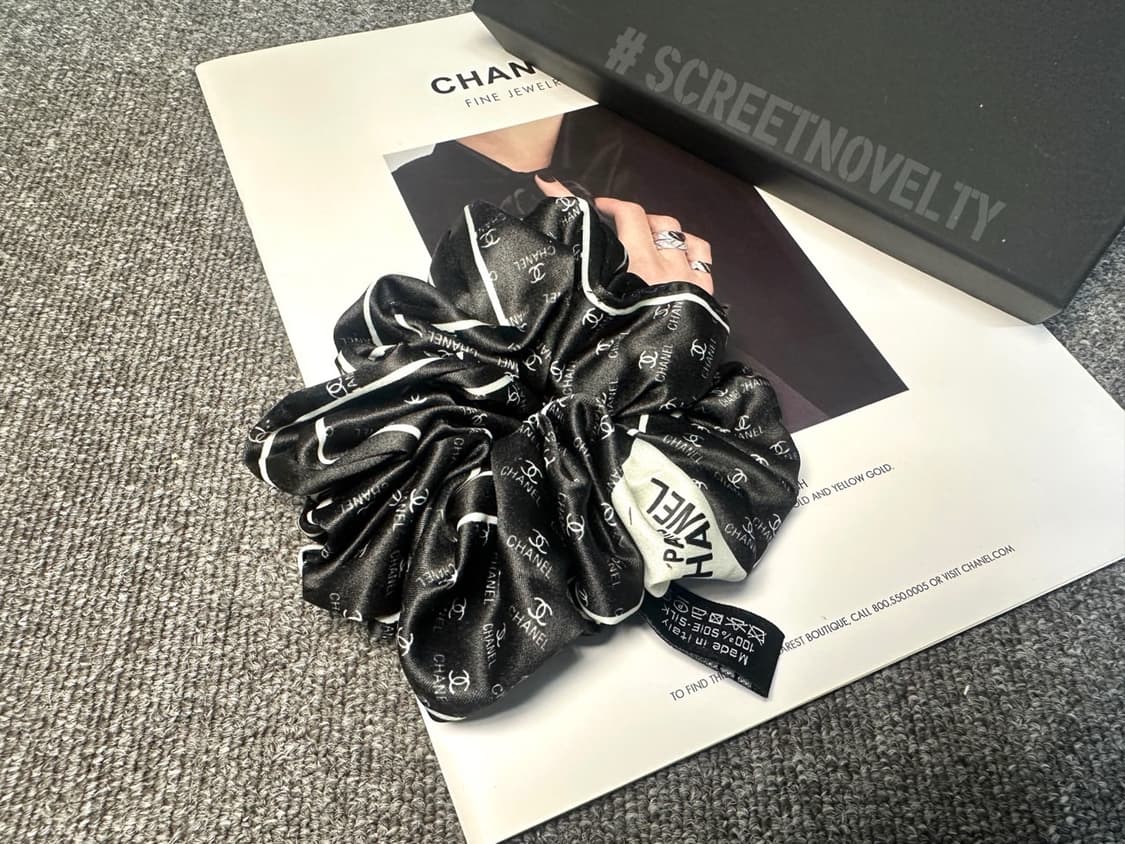 샤넬 헤어슈슈 블랙 상품이미지7