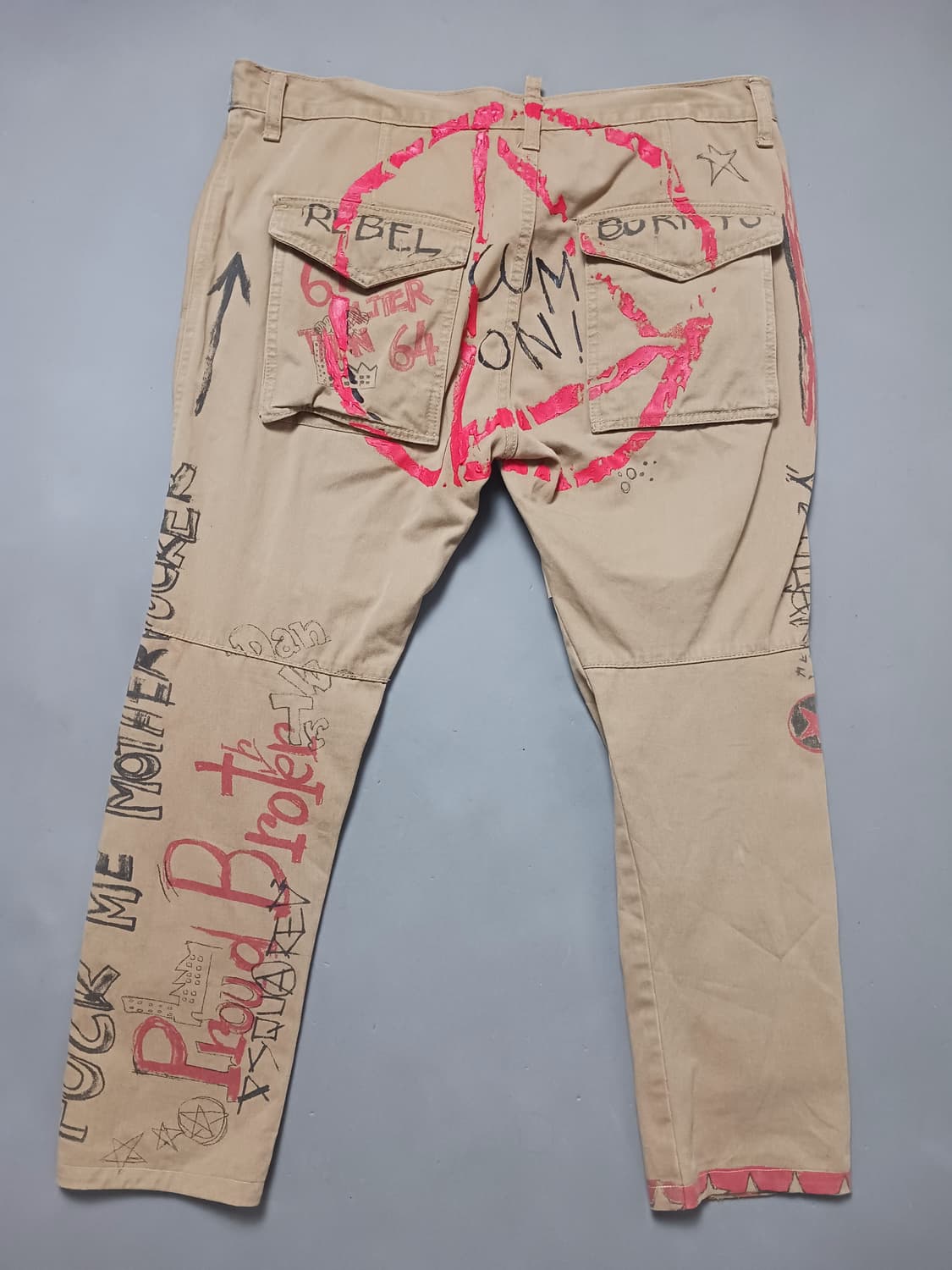 [36] 디스퀘어드2 그래피티 바이커 치노 팬츠 상품이미지7