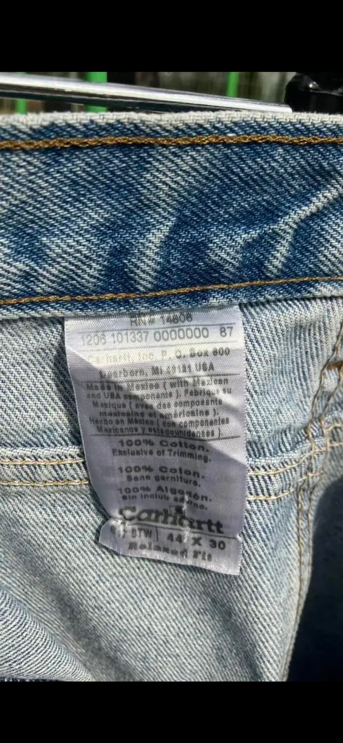 [44x30] 칼하트 데님 워크 팬츠 B17 STW 상품이미지10