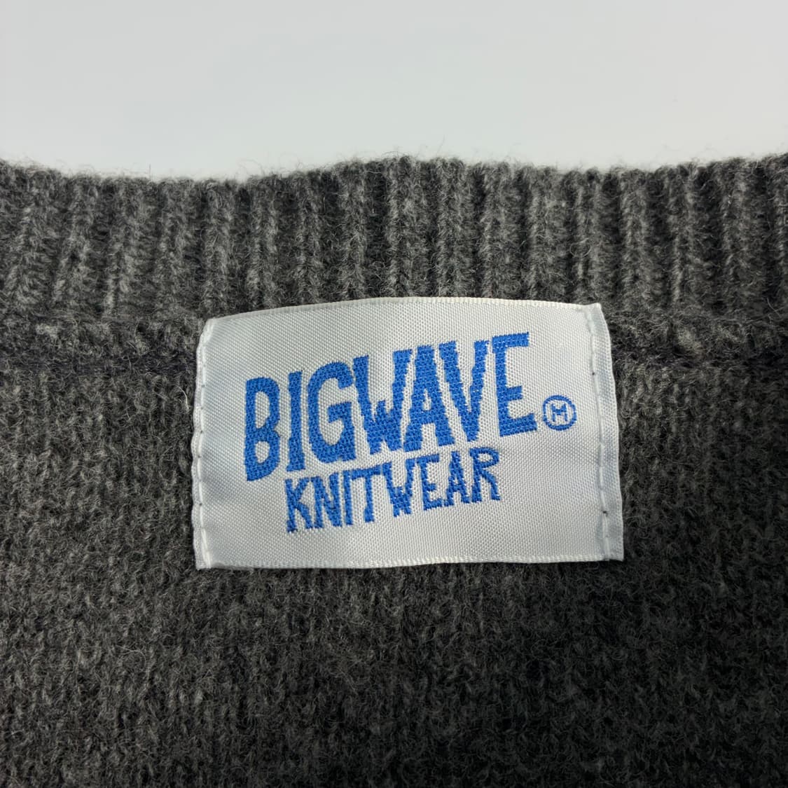 Bigwave  빅웨이브 피스 비긴스 스마일 울 라운드 니트 상품이미지4