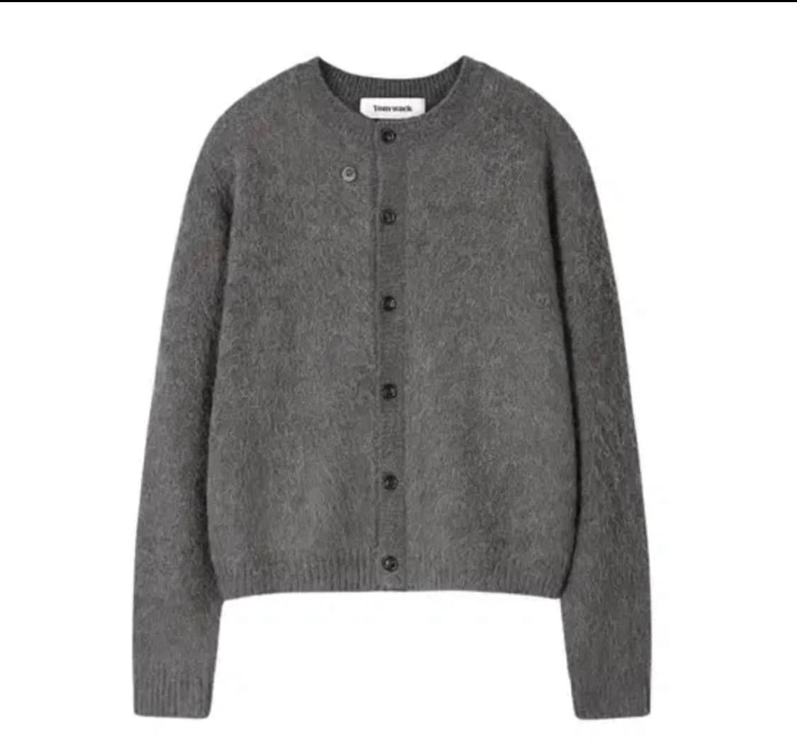 (오늘만급처)25fw토니웩 알파카 모헤어 가디건 카본xl 새상품 상품이미지1