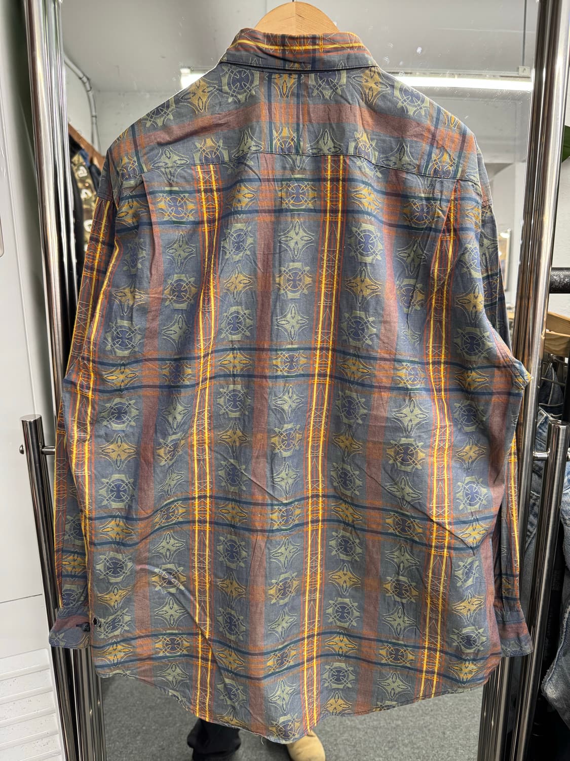 SIMPLE LIFE 빈티지 패턴 긴팔셔츠 상품이미지4