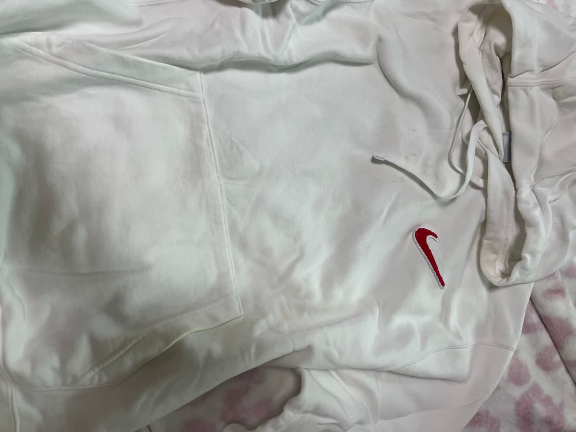 나이키 화이트 후드티 상품이미지1