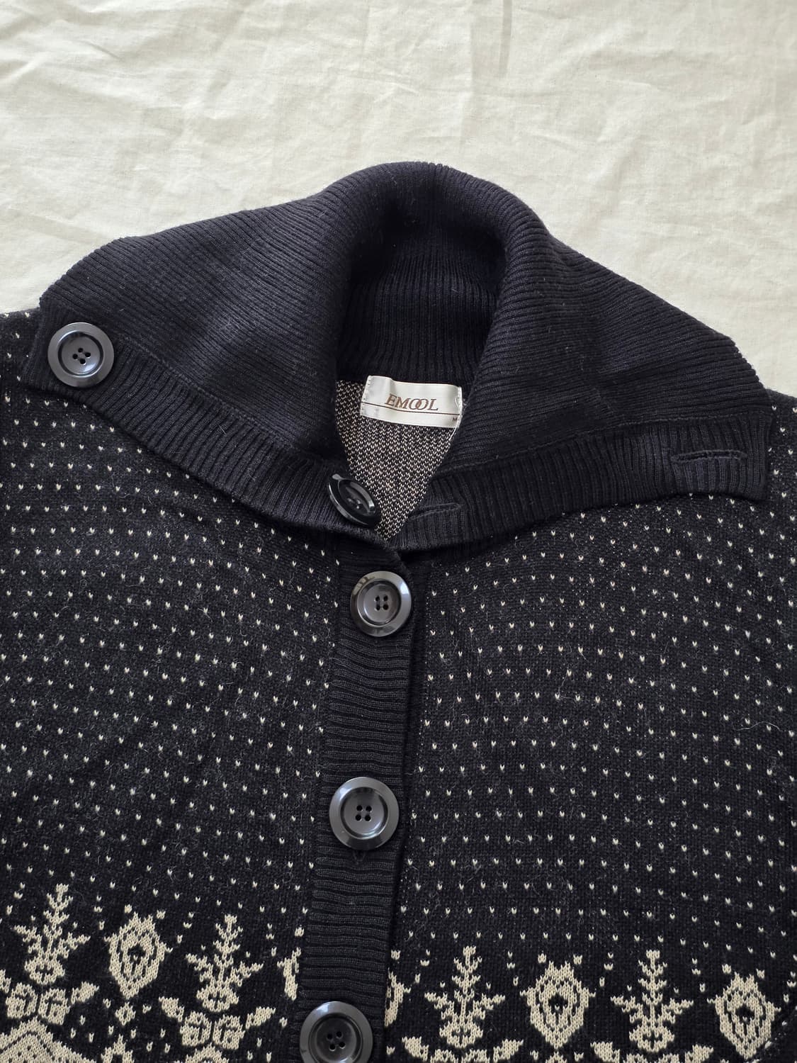 모리걸 노르딕 니트 가디건 일본빈티지 상품이미지3