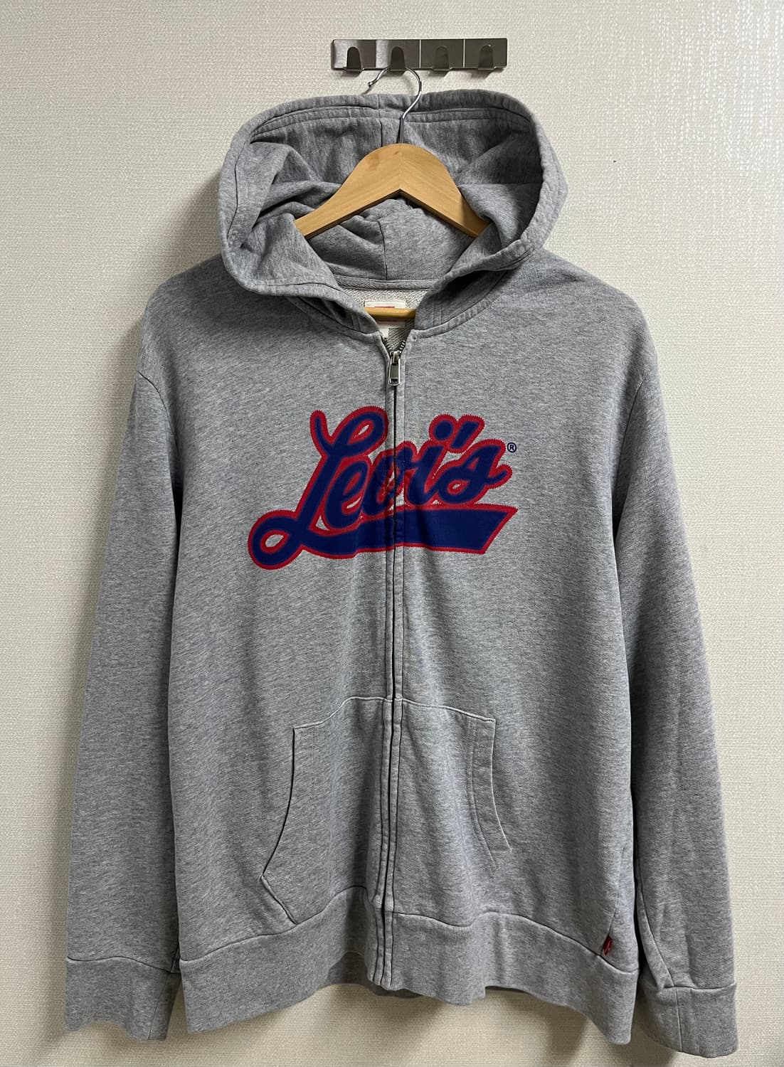 리바이스 회색 후드집업 상품이미지1