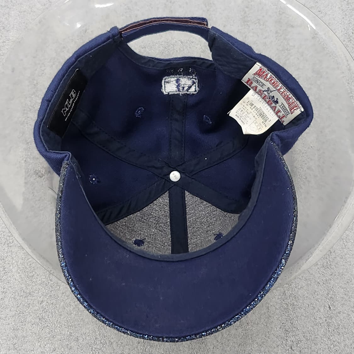 상태좋은 MLB 뉴욕양키스와 LA다저스 반짝이 볼캡  두 가지 일괄 상품이미지8
