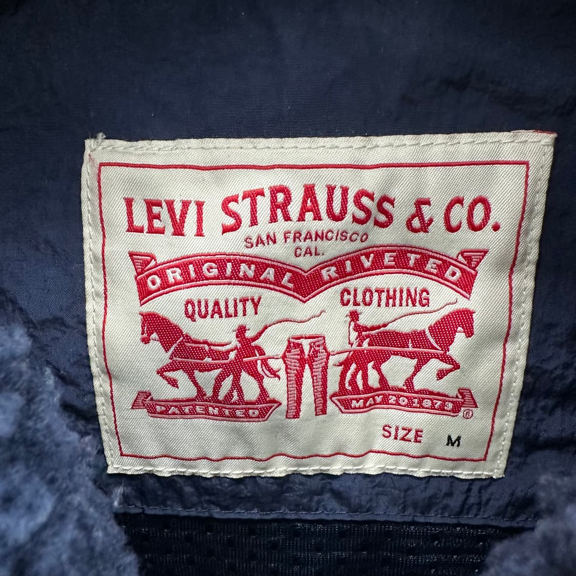 95 리바이스 남자 양털 뽀글이 점퍼 상품이미지3