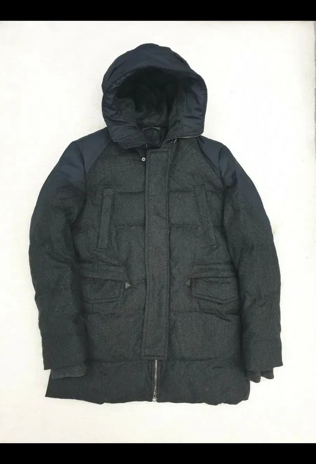 (구스다운) 솔리드옴므 패딩 점퍼 100 (슬림) 상품이미지1