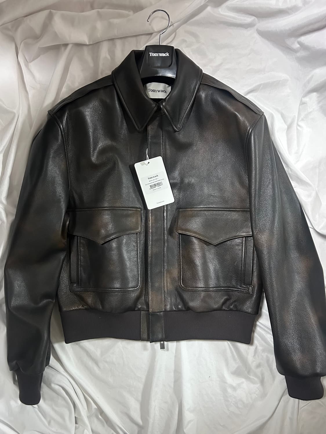 [L] 토니웩 A-2 레더 새상품 상품이미지3