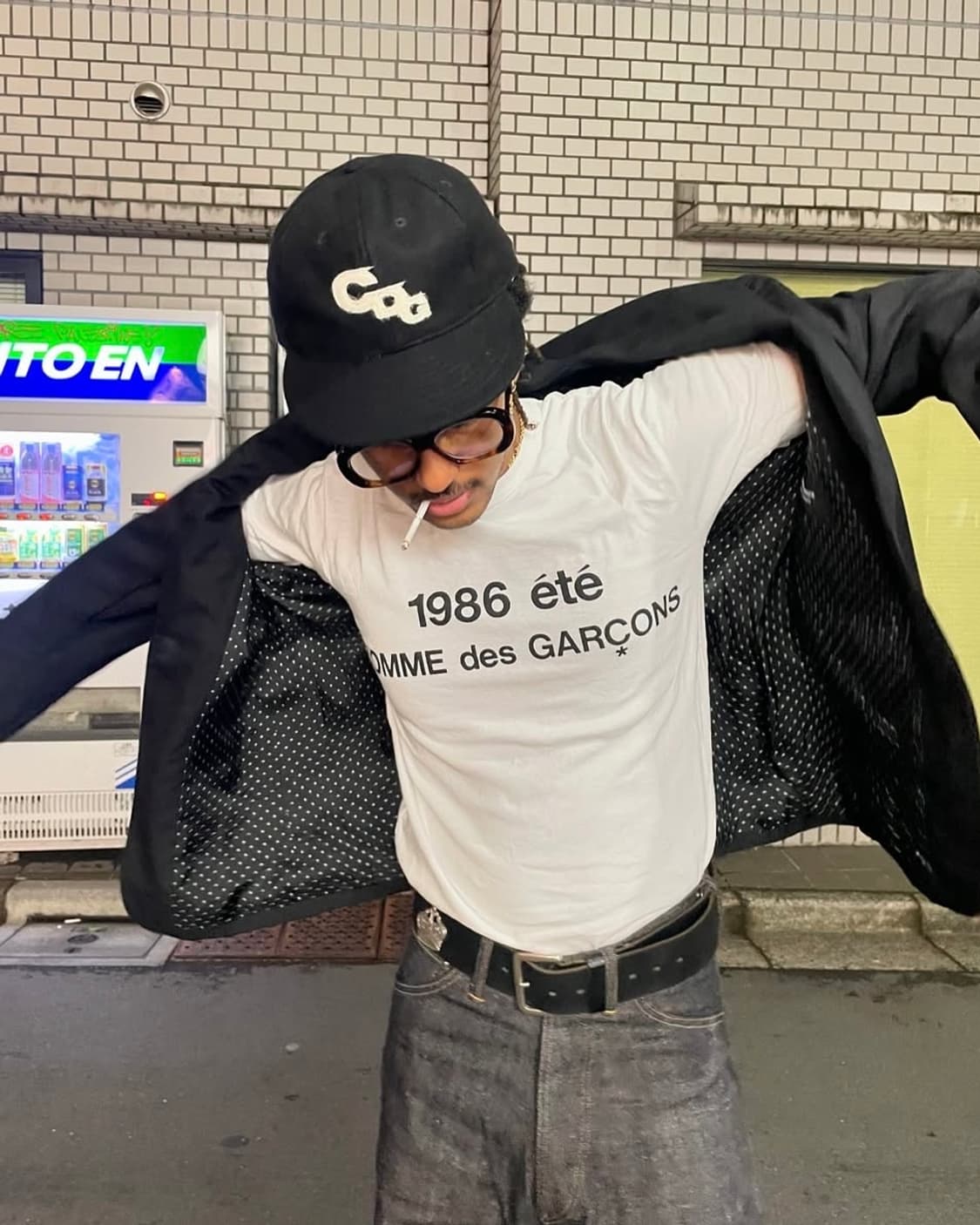 꼼데가르송 CDG x 이벳 필드 빈티지 볼캡 1 블랙 상품이미지1