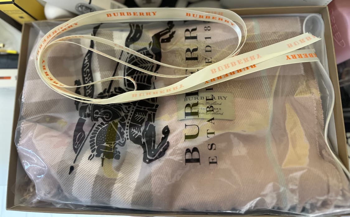 버버리 체크 머플러 캐시미어 목도리 남여공용 상품이미지5