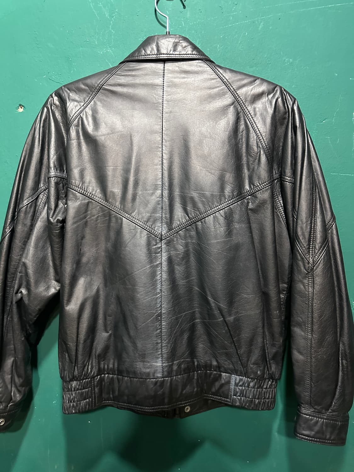 소가죽 a-2자켓 블랙 100사이즈 상품이미지3