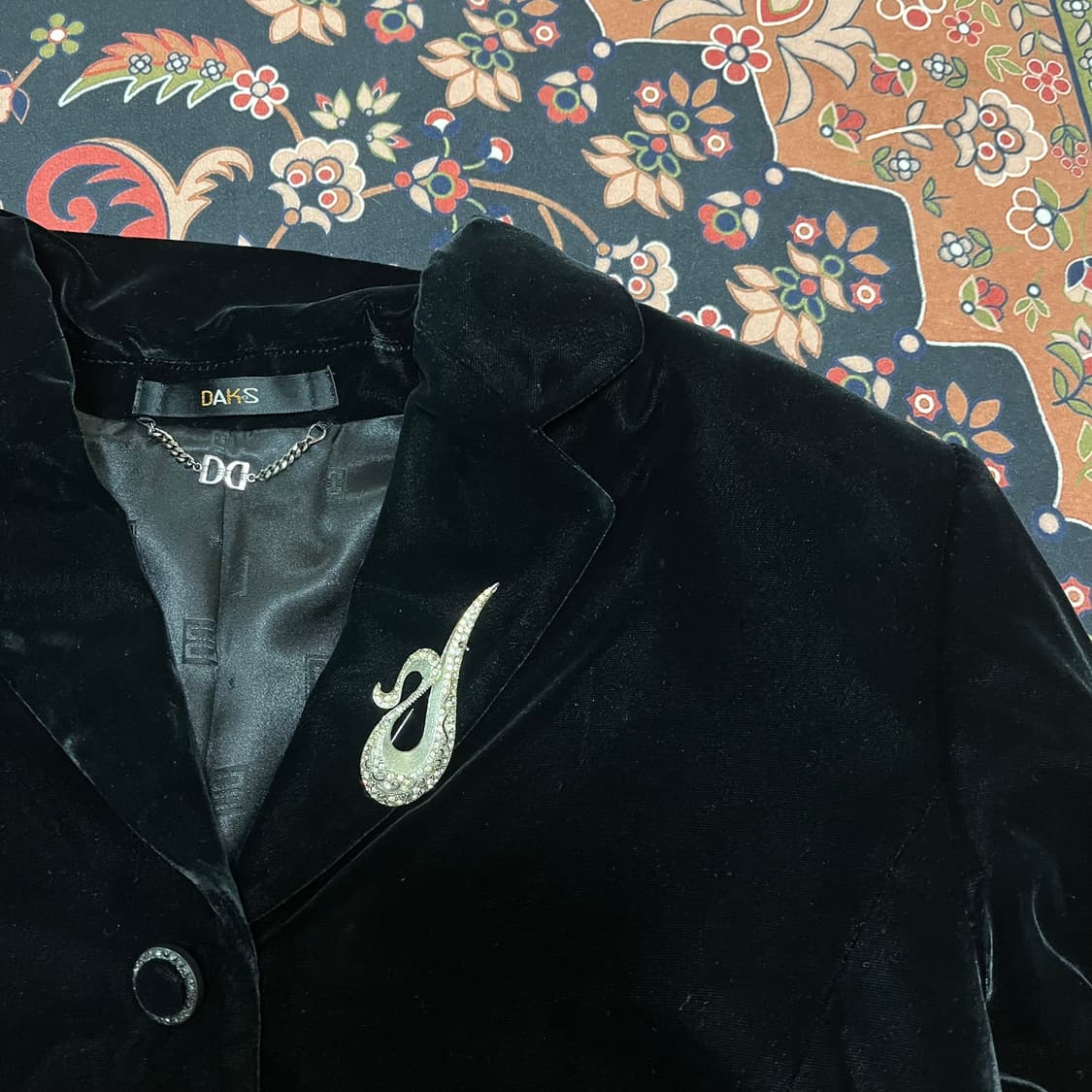 닥스 런던 여성 벨벳 싱글 블레이저 자켓 91-160 상품이미지4