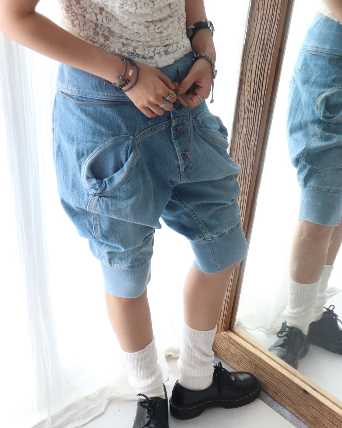 [Kapital] Denim Sarouel Capri Pants 상품이미지2