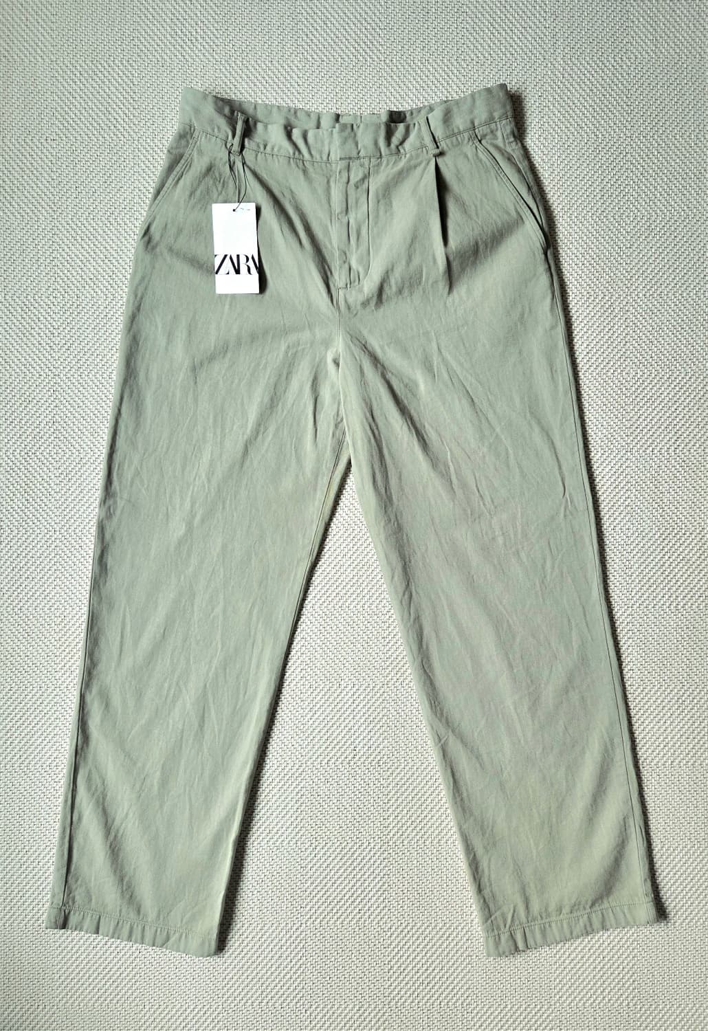 자라 코튼-린넨 팬츠 새상품  상품이미지2