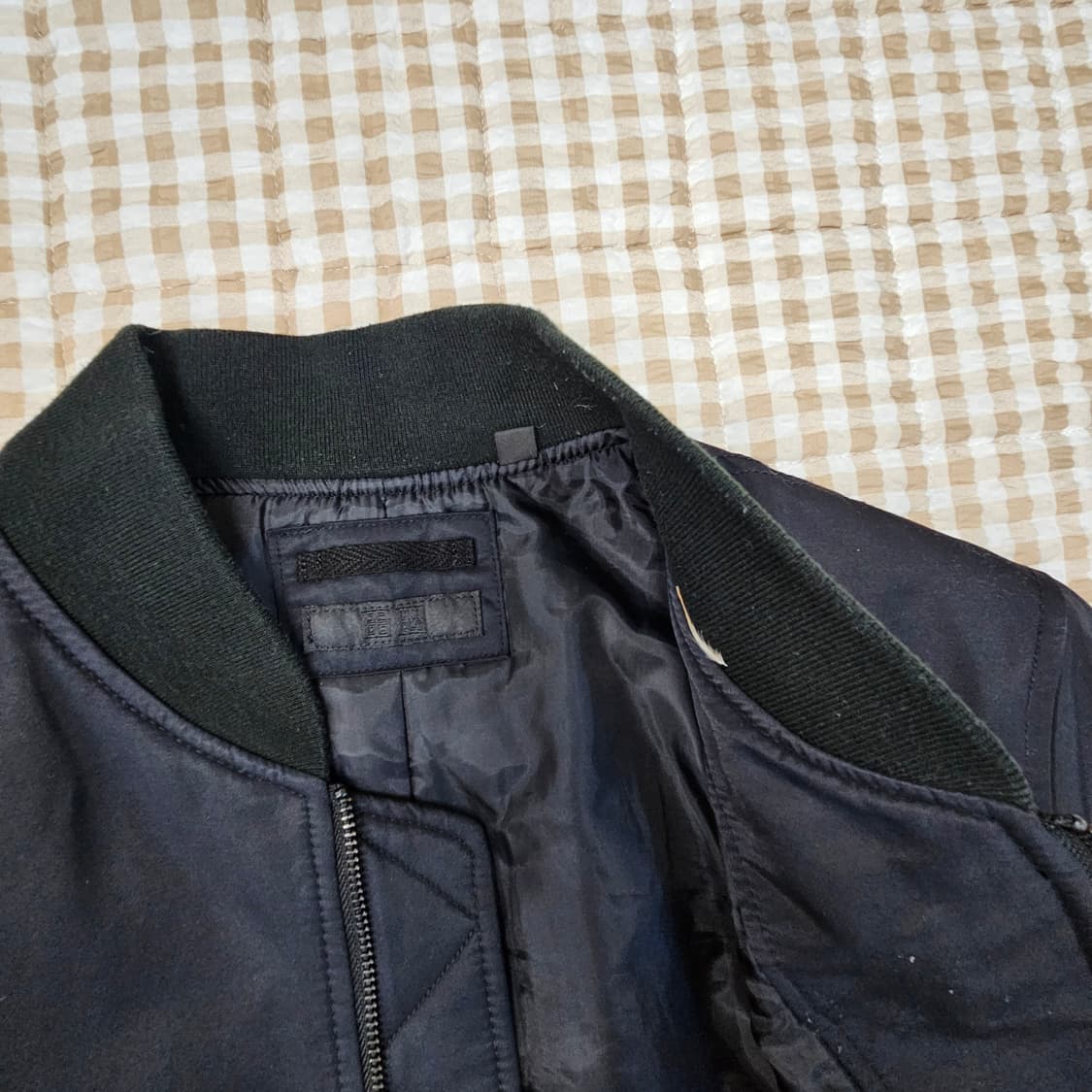 유니클로 MA-1 블루중 항공점퍼 남자100 상품이미지8