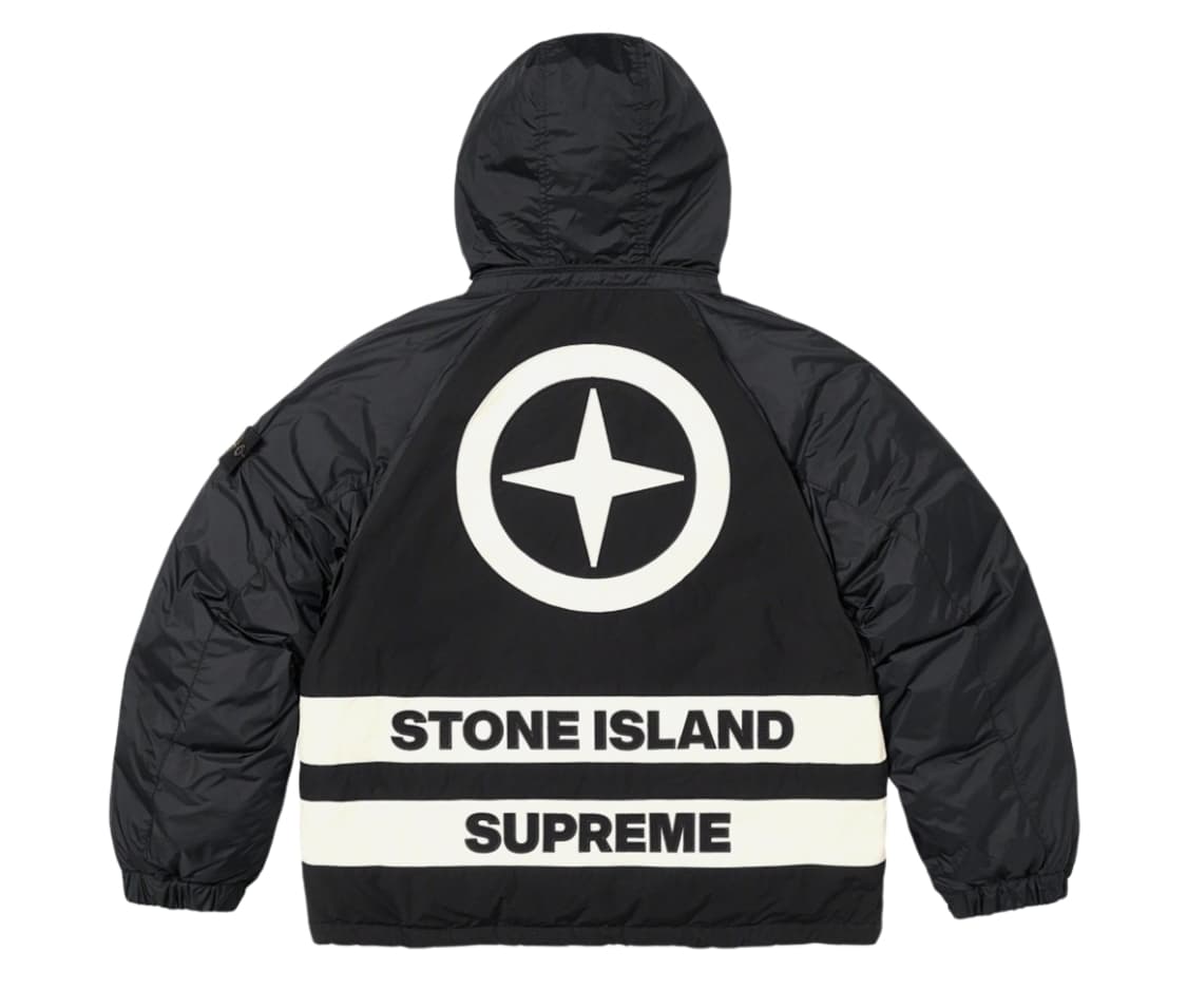 [M]슈프림 스톤아일랜드 리버시블 다운 패딩 블랙 상품이미지3