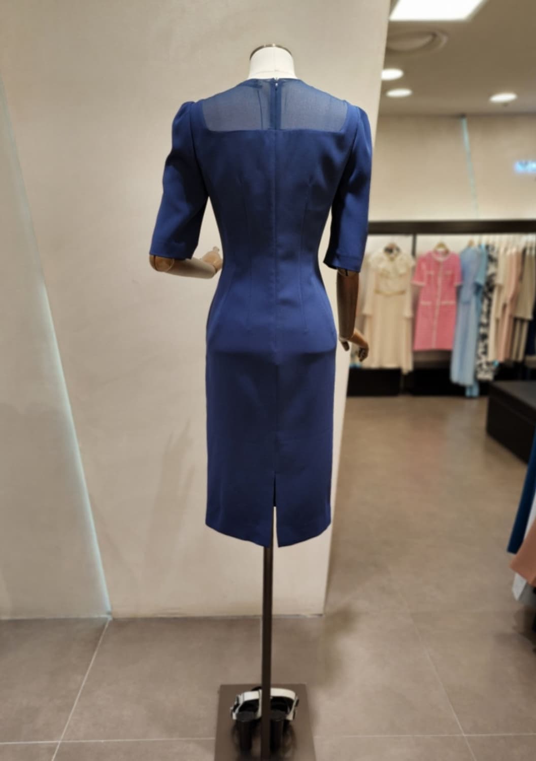 모조에스핀 스퀘어 시스루 원피스 66사이즈 상품이미지3