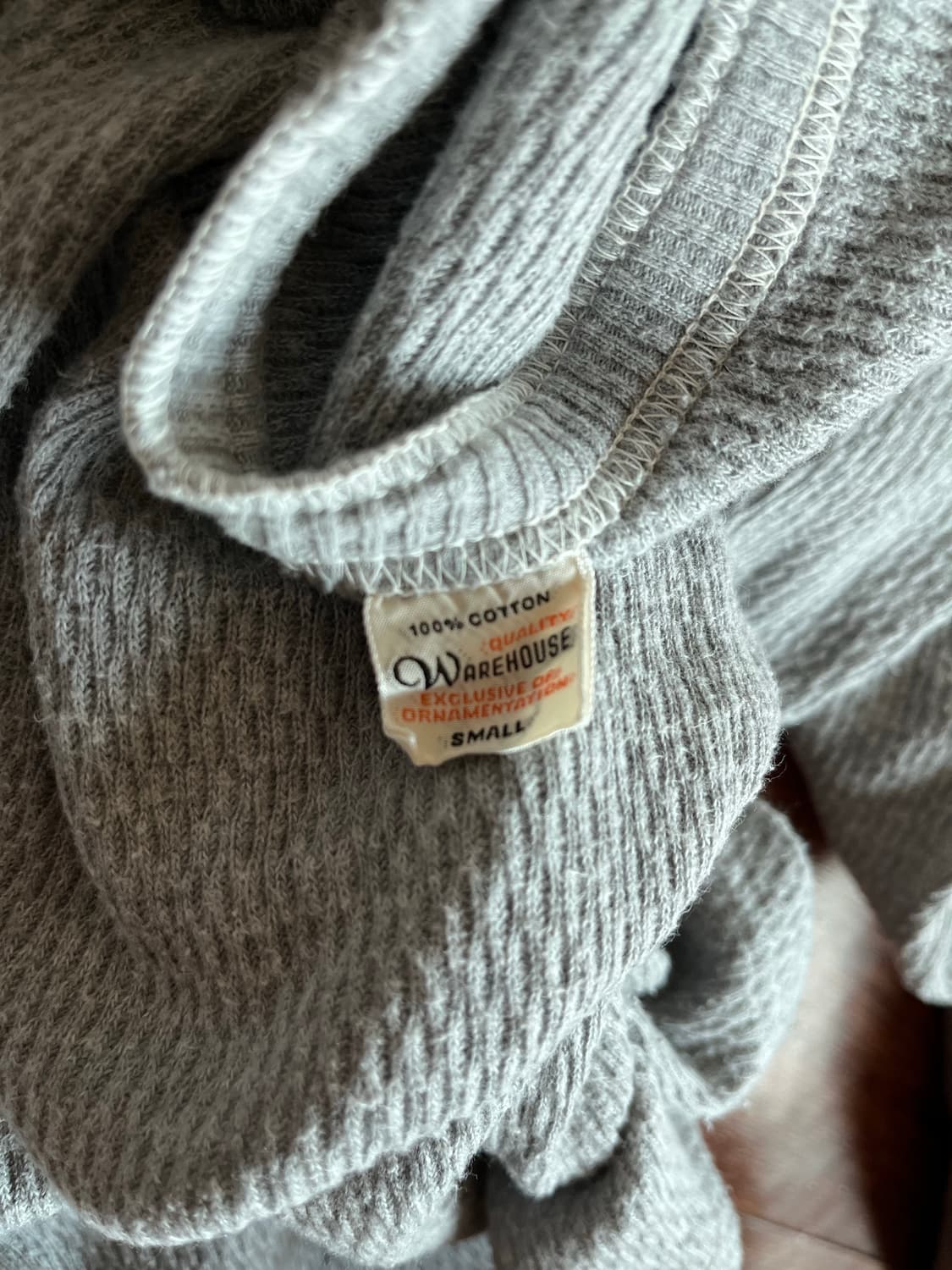 웨어하우스 헨리넥 써멀 와플 긴팔 롱슬리브 Warehouse 상품이미지4