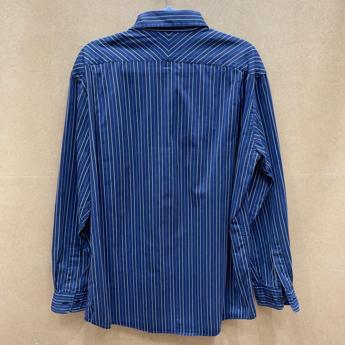 라코스테 스트라이프 네이비 셔츠 상품이미지2