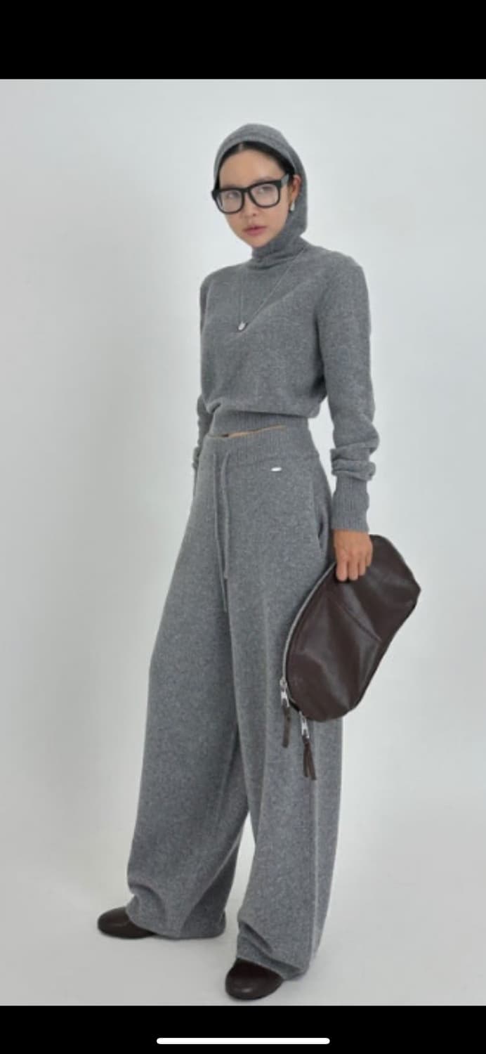 드노리타 하이엔드 메리노 니트m, 팬츠(long) 블랙 셋업 상품이미지6