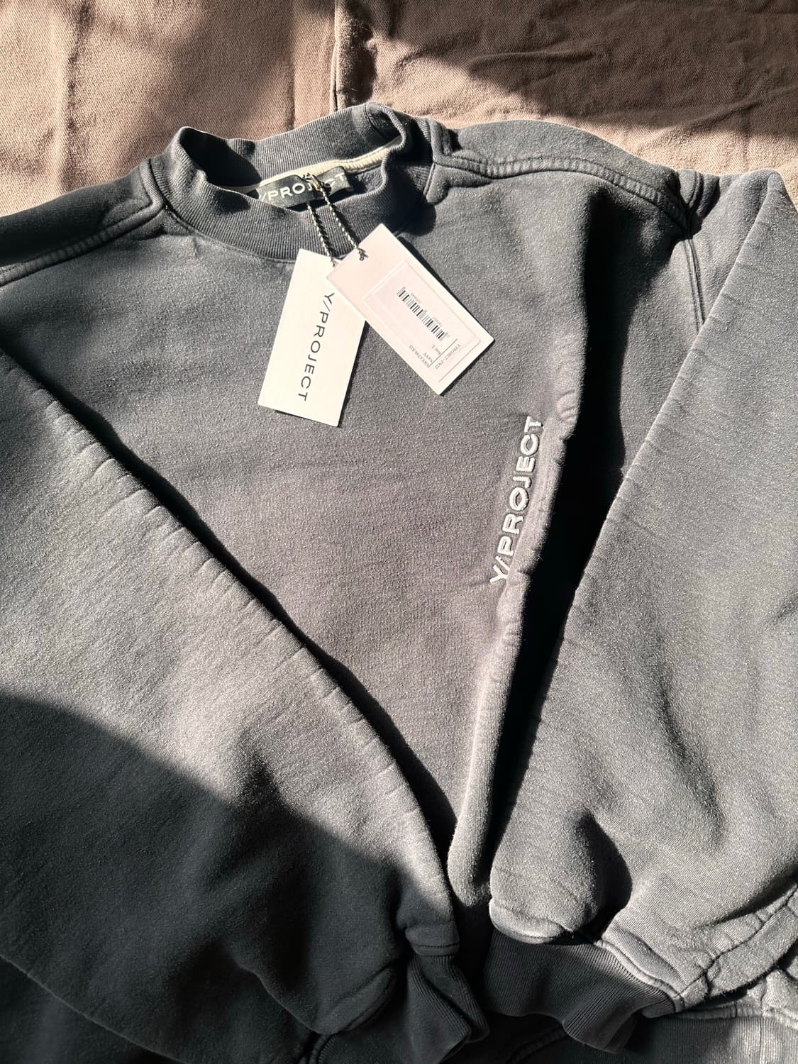 와이프로젝트 / 핀치드 로고 스웻셔츠 네이비 / L 상품이미지2