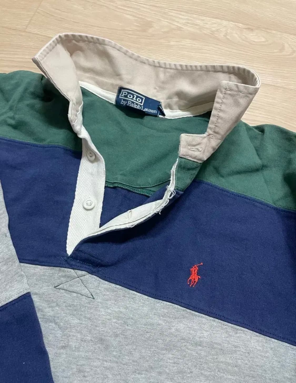 폴로 랄프로렌 빈티지 스트라이프 럭비티  XL  상품이미지5