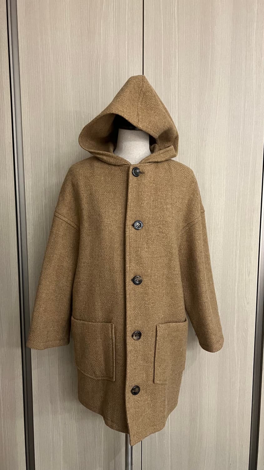 A.P.C. 아페쎄 정품 프렌치 무드 브라운 후드 울 코트 xs 55 상품이미지5