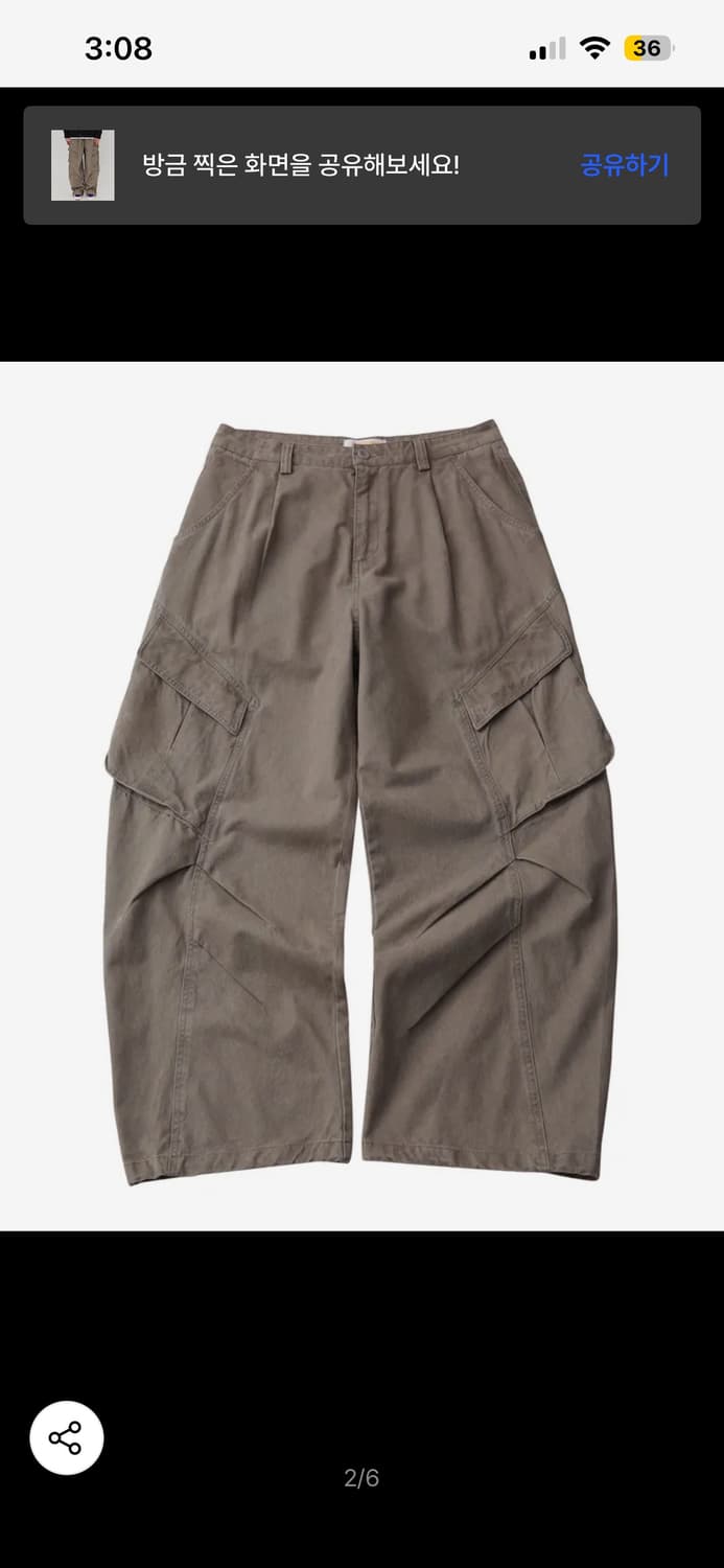골든선샤인 washed cargo pants 상품이미지2